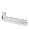 Tizo Crystal Glass Dreidel Menorah