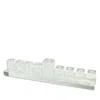 Tizo Clear Crystal Menorah In Clear