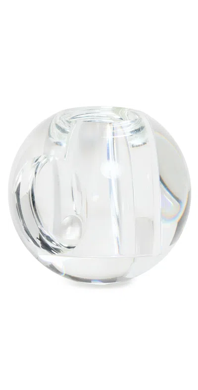 Tizo Design Large Crystal Round Bubble Glass Vase Round Bubble Clear