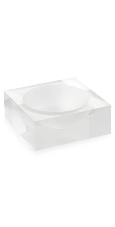 Tizo Design Lucite Bowl Frost In Burgundy