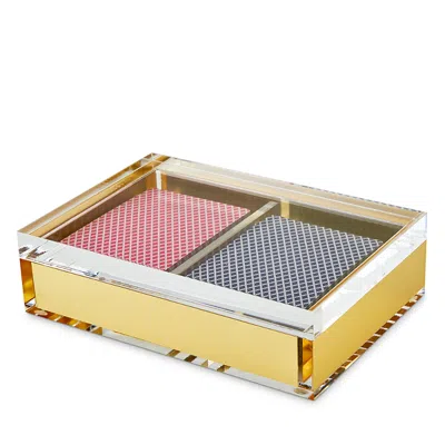 Tizo Design Lucite Card Set In Gold