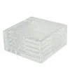 Tizo Design Lucite Coasters, Set Of 4 In Clear