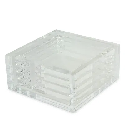 TIZO DESIGN LUCITE COASTERS, SET OF 4,HA110CLCO