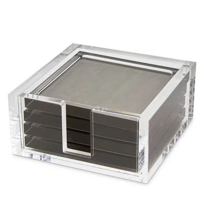 TIZO DESIGN LUCITE COASTERS, SET OF 4,HA110SLCO