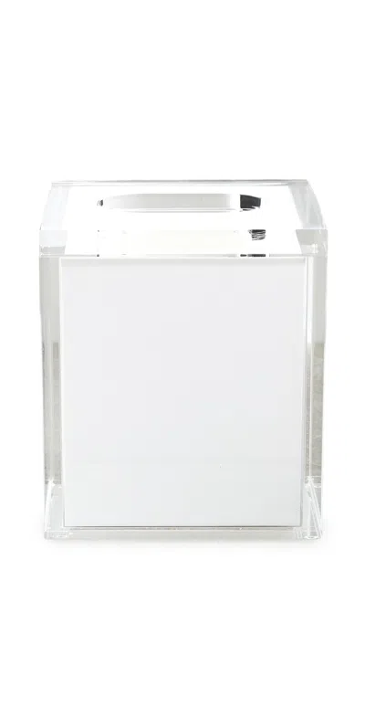 Tizo Design Lucite Tissue Box With Lid Inner White White