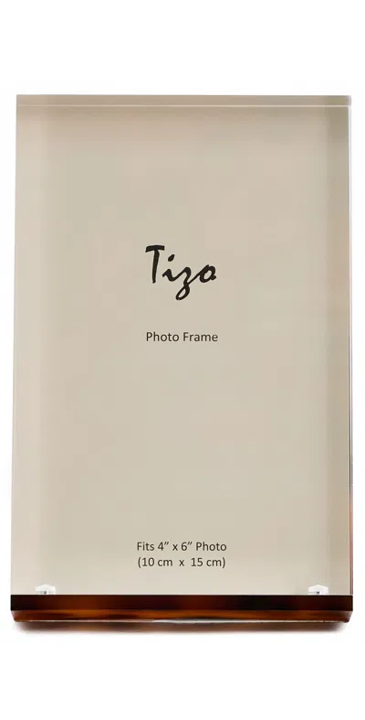 Tizo Design Lucite Tortoise Frame 4x6 Tortoise
