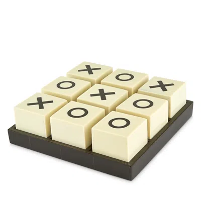 Tizo Design Resin & Bone Tic Tac Toe Set In White