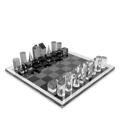 Tizo Designs Lucite Chess Set In Gray