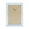 Tizo Double Border Lucite Frame, 5 X 7 In Clear/light Blue