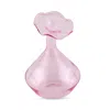 Tizo Glass Angled Neck Vase In Pink