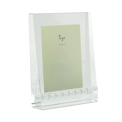Tizo Glass Frame With Pyramid Studs, 5 X 7 In White