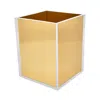 Tizo Gold Lucite Waste Basket In Gold