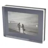 Tizo Lucite 2 Tone Black Picture Frame, 4 X 6