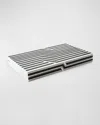 Tizo Lucite Backgammon Set In Black,white