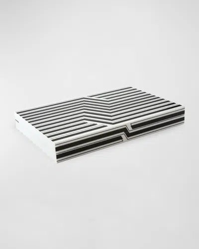 Tizo Lucite Backgammon Set In Black White