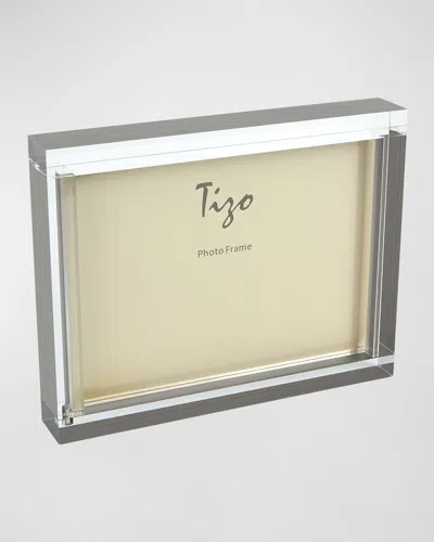 Tizo Lucite Block Frame, 4" X 6" In Gray