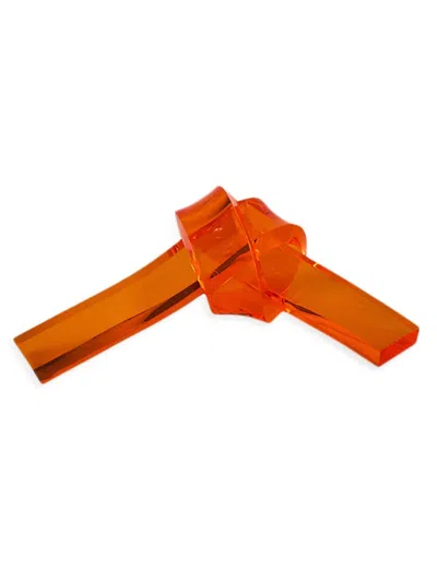 Tizo Lucite Bow Knot In Orange