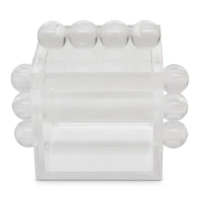 TIZO LUCITE BUBBLE DESIGN BOX WITH LID