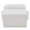 Tizo Lucite Bubble Design Box With Lid In White