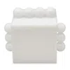 Tizo Lucite Bubble Design Box With Lid In White