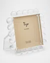 Tizo Lucite Small Square Frame With Bubbles In Clear