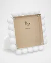 Tizo Lucite Small Square Frame With Bubbles In White