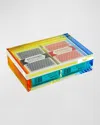 Tizo Lucite Card Box Set (includes 2 Set Of Cards) In Multi