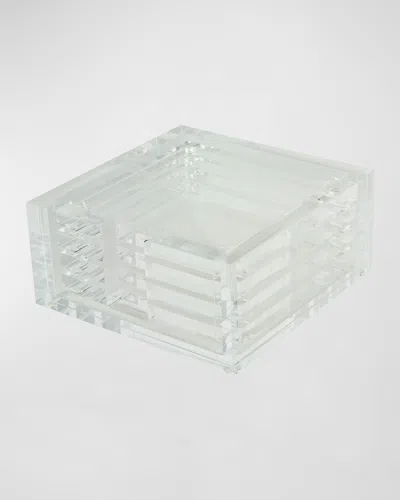 Tizo Lucite Coasters, Set Of 4 In Transparent