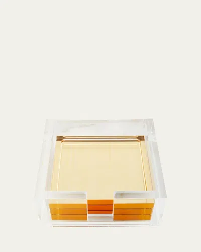 Tizo Lucite Coasters, Set Of 4 In Clear