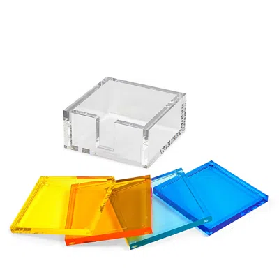 TIZO LUCITE COASTERS, SET OF 4,HA110MCCO