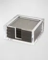 Tizo Design Lucite Coasters, Set Of 4 In Black