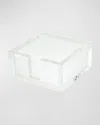 Tizo Lucite Coasters, Set Of 4 In White ,clear