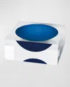 Tizo Lucite Decorative Bowl In Blue