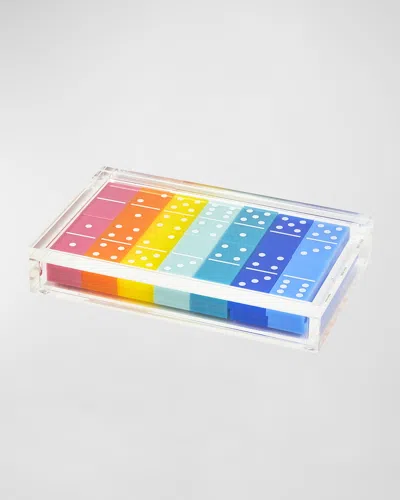 Tizo Acrylic Domino Set In Multi Color