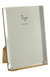 Tizo Lucite Frame With Easel, 4 X 6 In Gold/clear