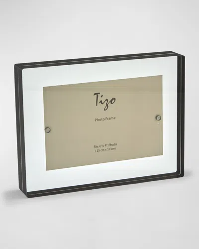 Tizo Lucite Floating Block Frame, 5" X 7" In Black