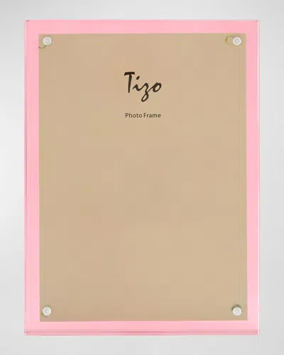 Tizo Lucite Frame - 5" X 7" In Clear &amp; Pink