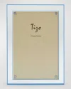 Tizo Lucite Double Border Frame, 4" X 6" In Clear/light Blue