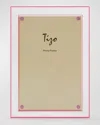 Tizo Lucite Frame, 4" X 6" In Clear &amp; Pink