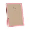 Tizo Bolted Rectangular Picture Frame In Clear/pink