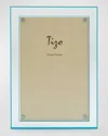 Tizo Lucite Double Border Frame, 5" X 7" In Clear &amp; Turquoise