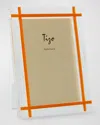 Tizo Lucite Frame, 5" X 7" In Orange