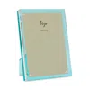 Tizo Lucite 5 X 7 Frame With Colored Lucite Back In Clear/turquoise