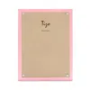 Tizo Lucite Photo Frame, 8" X 10" In Clear/pink