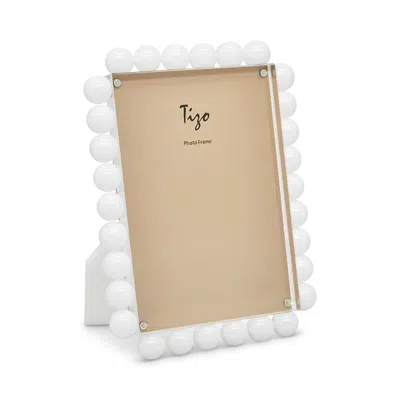 Tizo Lucite Frame With Bubbles, 5 X 7 In White