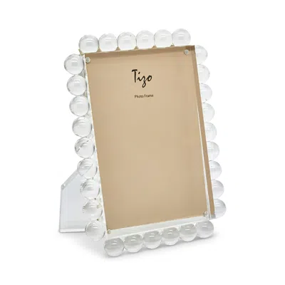 Tizo Lucite Frame With Bubbles, 8 X 10 In White