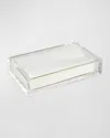 Tizo Lucite Guest Towel Tray In Blue