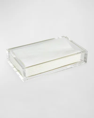 Tizo Lucite Guest Towel Tray In Blue