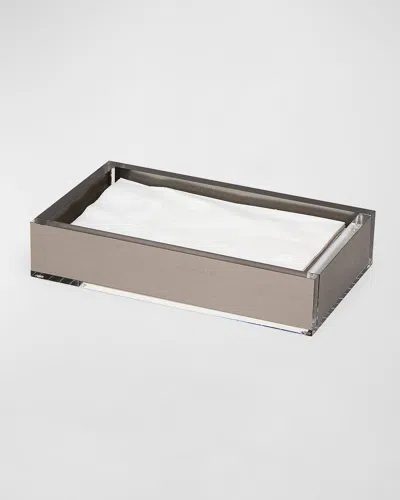 Tizo Lucite Guest Towel Tray In Silver