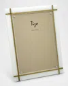 Tizo Lucite Frame With Gold Inlay In White/gold